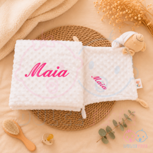 Manta y Dou Dou Personalizado Blanco