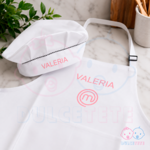 Delantal y Gorro de Chef Infantil Personalizado