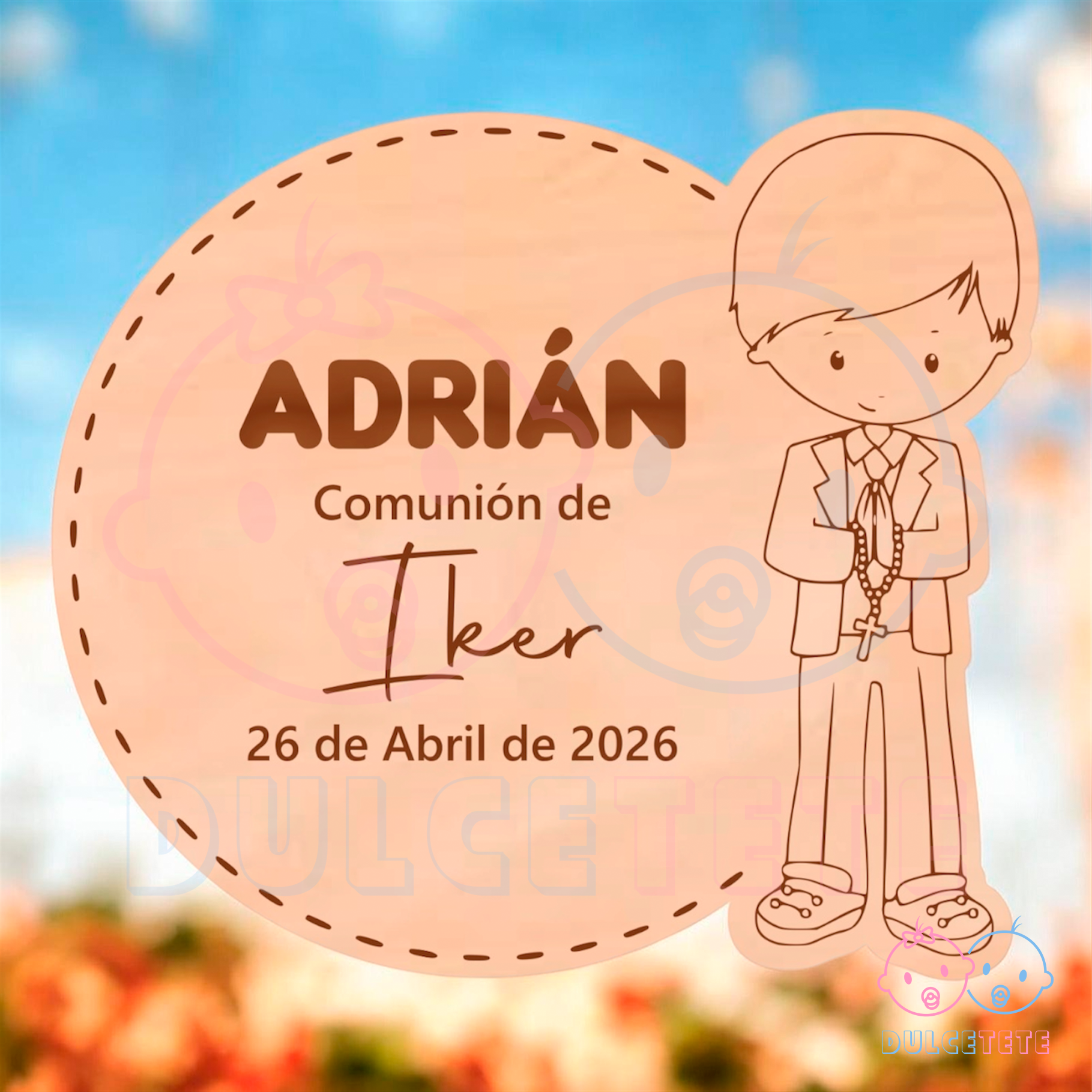 Imán de Comunión Personalizado