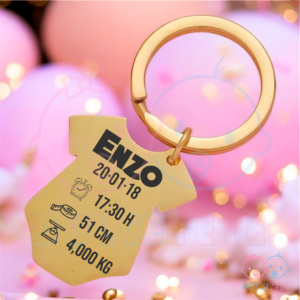 Llavero Body Natalicio Dorado