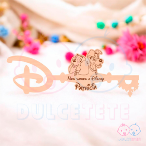 Llave de Disney Dama y Vagabundo Personalizada