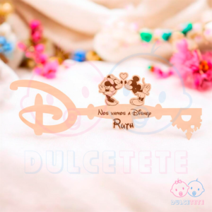 Llave de Disney Mickey y Minnie Personalizada