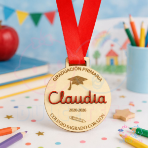 Medalla de Graduación Infantil Personalizada